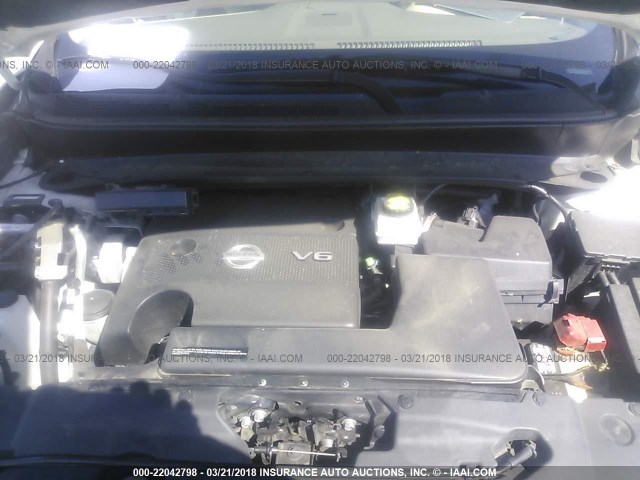 5N1AR2MNXDC612833 - 2013 NISSAN PATHFINDER S/SV/SL/PLATINUM 白色 照片 10