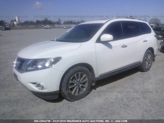 5N1AR2MNXDC612833 - 2013 NISSAN PATHFINDER S/SV/SL/PLATINUM 白色 照片 2