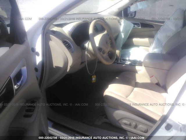 5N1AR2MNXDC612833 - 2013 NISSAN PATHFINDER S/SV/SL/PLATINUM 白色 照片 5