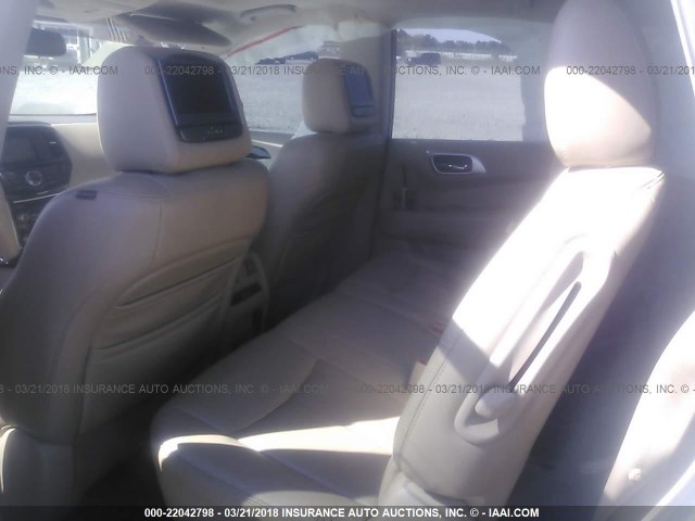 5N1AR2MNXDC612833 - 2013 NISSAN PATHFINDER S/SV/SL/PLATINUM 白色 照片 8