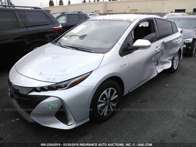 JTDKARFP3H3007632 - 2017 TOYOTA PRIUS PRIME  银色 照片 2