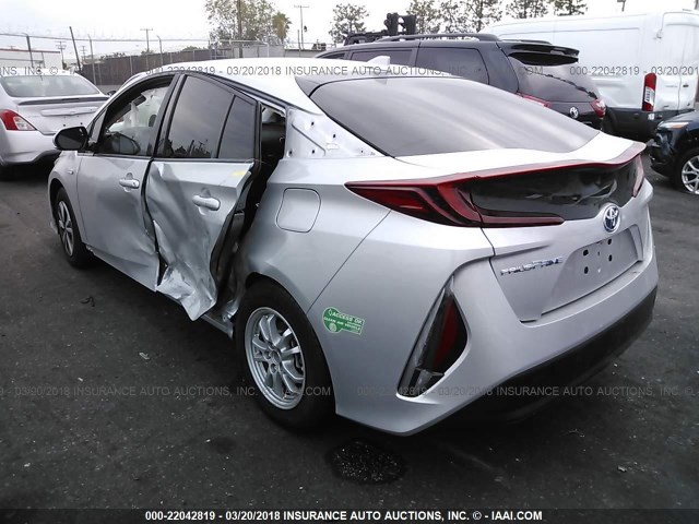 JTDKARFP3H3007632 - 2017 TOYOTA PRIUS PRIME  银色 照片 3