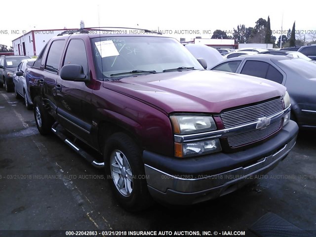 3GNEC12Z35G172158 - 2005 CHEVROLET AVALANCHE C1500 BURGUNDY photo 1