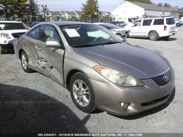 4T1CE38P35U546742 - 2005 TOYOTA CAMRY SOLARA SE/SLE CREAM photo 1