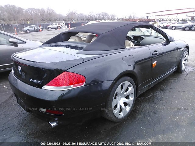 WBAEK73445B326285 - 2005 BMW 645 CI AUTOMATIC 黑色 照片 4