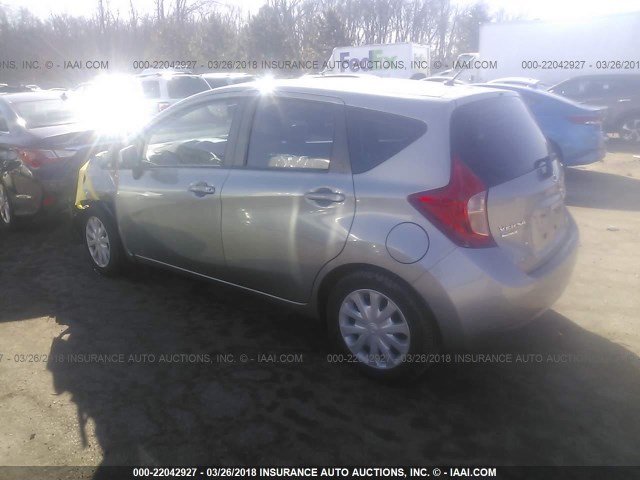 3N1CE2CP4EL375275 - 2014 NISSAN VERSA NOTE S/S PLUS/SV/SL GRAY photo 3