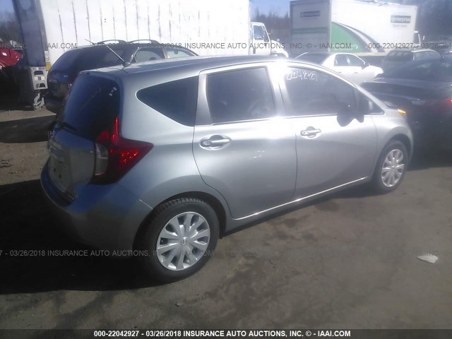 3N1CE2CP4EL375275 - 2014 NISSAN VERSA NOTE S/S PLUS/SV/SL GRAY photo 4