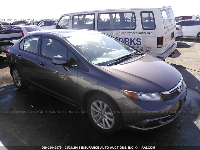 2HGFB2F9XCH015063 - 2012 HONDA CIVIC EXL Pewter photo 1