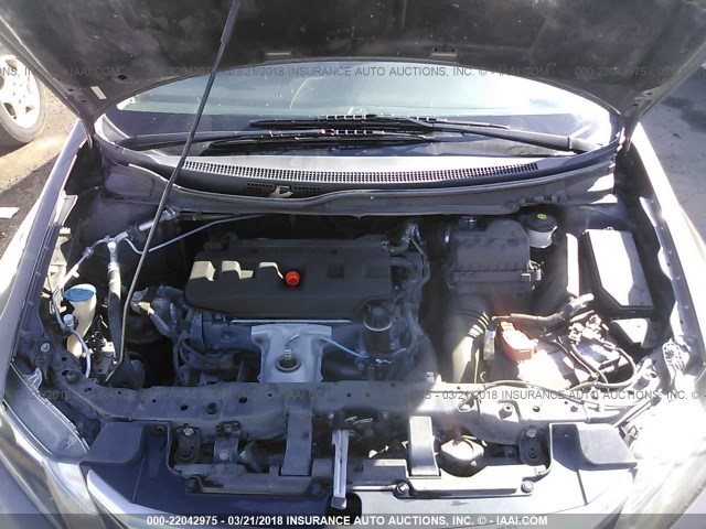 2HGFB2F9XCH015063 - 2012 HONDA CIVIC EXL Pewter photo 10