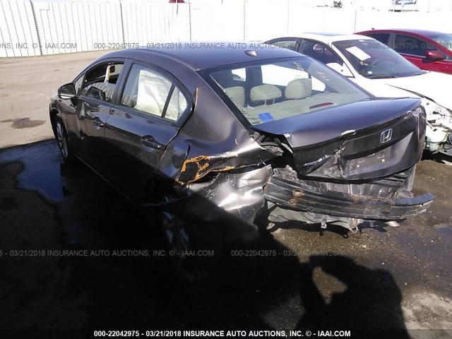 2HGFB2F9XCH015063 - 2012 HONDA CIVIC EXL Pewter photo 3