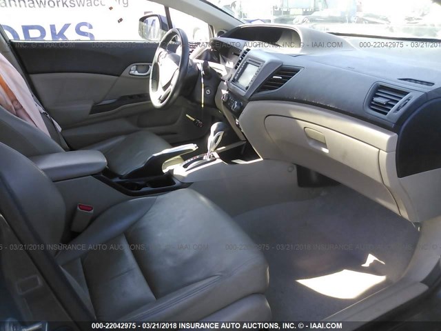 2HGFB2F9XCH015063 - 2012 HONDA CIVIC EXL Pewter photo 5