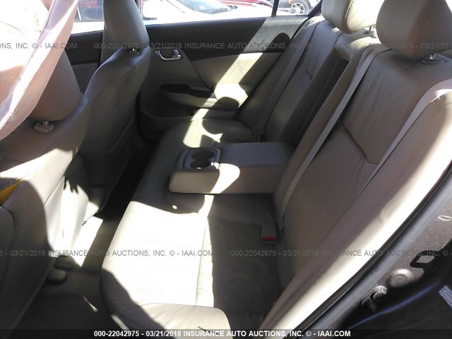 2HGFB2F9XCH015063 - 2012 HONDA CIVIC EXL Pewter photo 8