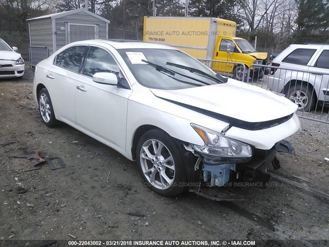 1N4AA5AP6EC491745 - 2014 NISSAN MAXIMA S/SV WHITE photo 1