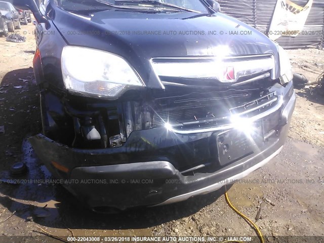 3GSCL33P08S613968 - 2008 SATURN VUE XE BLACK photo 6