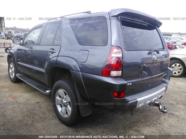 JTEZT17R530006109 - 2003 TOYOTA 4RUNNER LIMITED GRAY photo 3