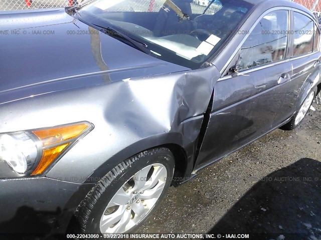 1HGCP26889A103256 - 2009 HONDA ACCORD EXL GRAY photo 6