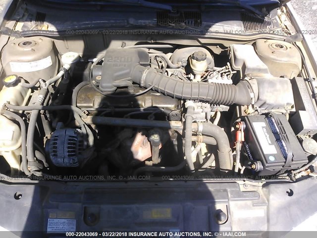 1G1JC524917125699 - 2001 CHEVROLET CAVALIER CNG GOLD photo 10