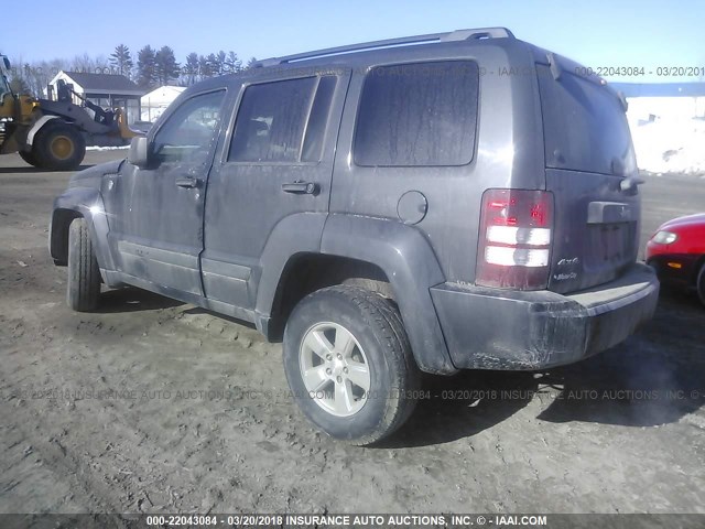 1J4PN2GK0AW127777 - 2010 JEEP LIBERTY SPORT GRAY photo 3