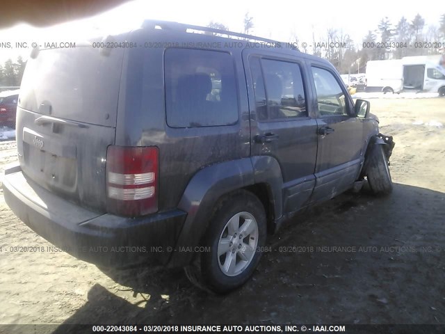 1J4PN2GK0AW127777 - 2010 JEEP LIBERTY SPORT GRAY photo 4