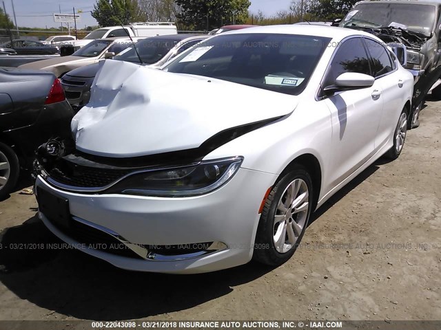 1C3CCCAB3FN726280 - 2015 CHRYSLER 200 LIMITED WHITE photo 2