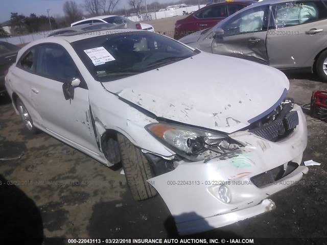 4T1CE38P96U726213 - 2006 TOYOTA CAMRY SOLARA SE/SLE WHITE photo 1