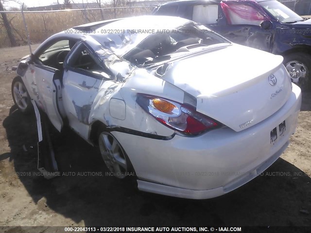 4T1CE38P96U726213 - 2006 TOYOTA CAMRY SOLARA SE/SLE WHITE photo 3