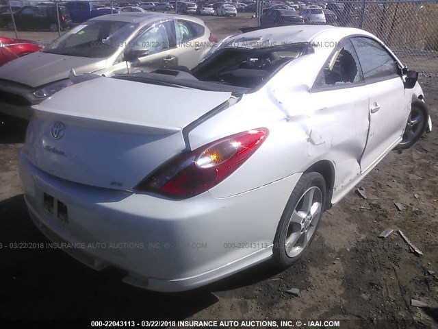 4T1CE38P96U726213 - 2006 TOYOTA CAMRY SOLARA SE/SLE WHITE photo 4