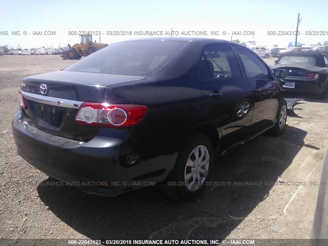 5YFBU4EE8CP006454 - 2012 TOYOTA COROLLA S/LE BLACK photo 4