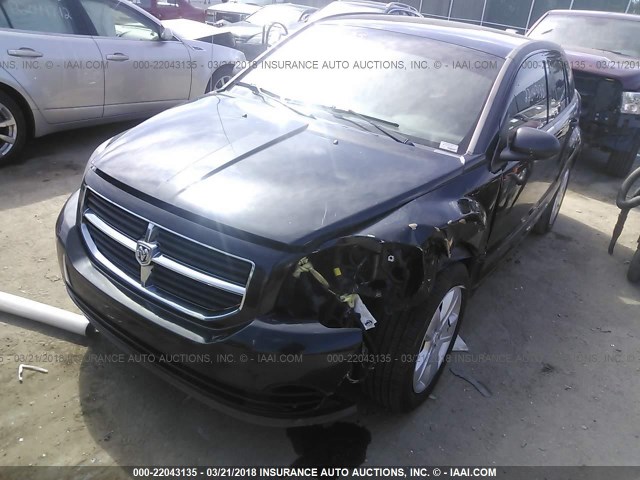 1B3HB48B67D312872 - 2007 DODGE CALIBER SXT BLACK photo 2