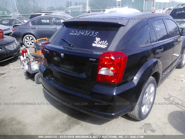 1B3HB48B67D312872 - 2007 DODGE CALIBER SXT BLACK photo 4