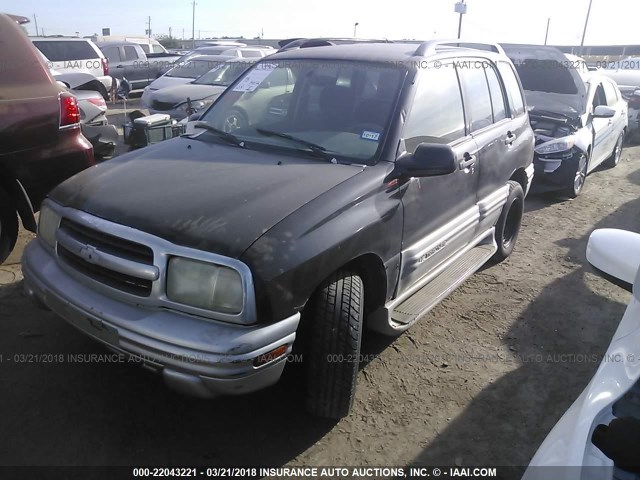 2CNBJ634916913383 - 2001 CHEVROLET TRACKER LT BLACK photo 2