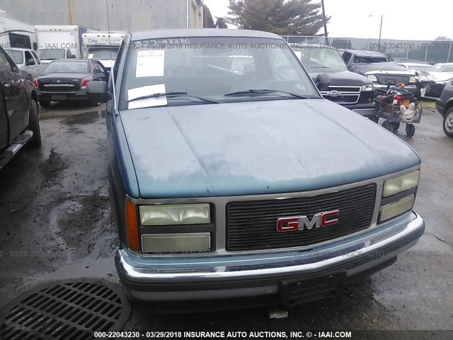 1GTDC14K0LE502864 - 1990 GMC SIERRA C1500 BLUE photo 6