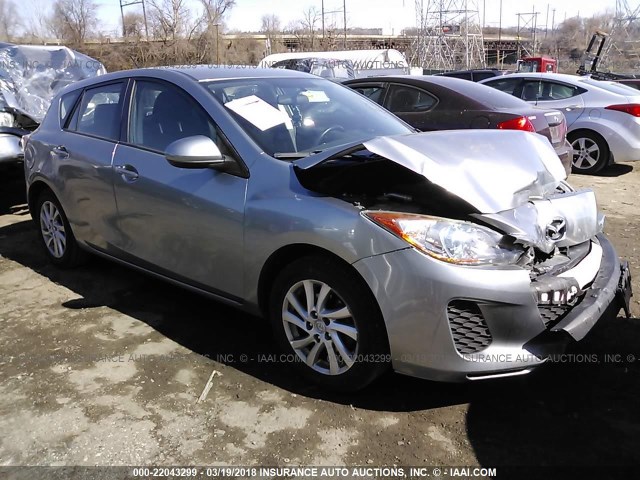 JM1BL1L84C1651069 - 2012 MAZDA 3 I SILVER photo 1