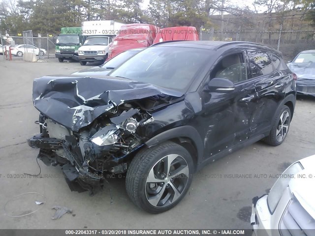 KM8J33A20GU067919 - 2016 HYUNDAI TUCSON LIMITED/SPORT AND ECO/SE BLACK photo 2