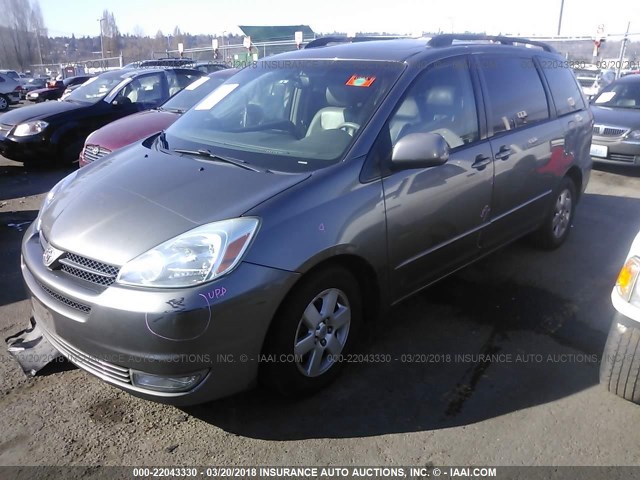 5TDZA22C74S186405 - 2004 TOYOTA SIENNA XLE/XLE LIMITED SILVER photo 2