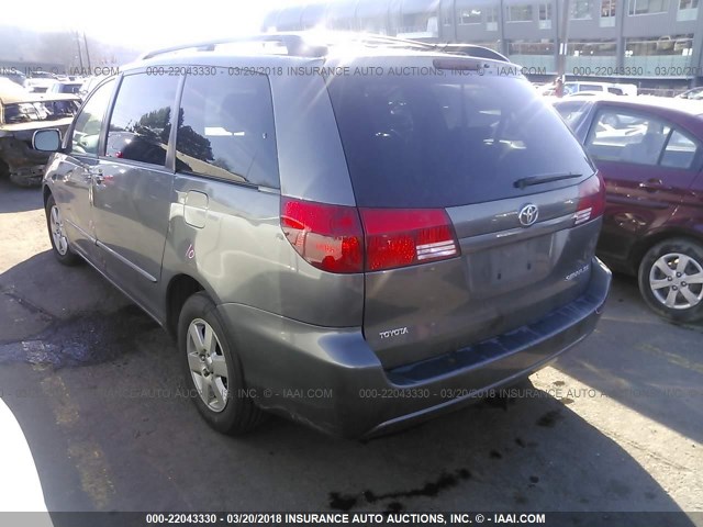 5TDZA22C74S186405 - 2004 TOYOTA SIENNA XLE/XLE LIMITED SILVER photo 3