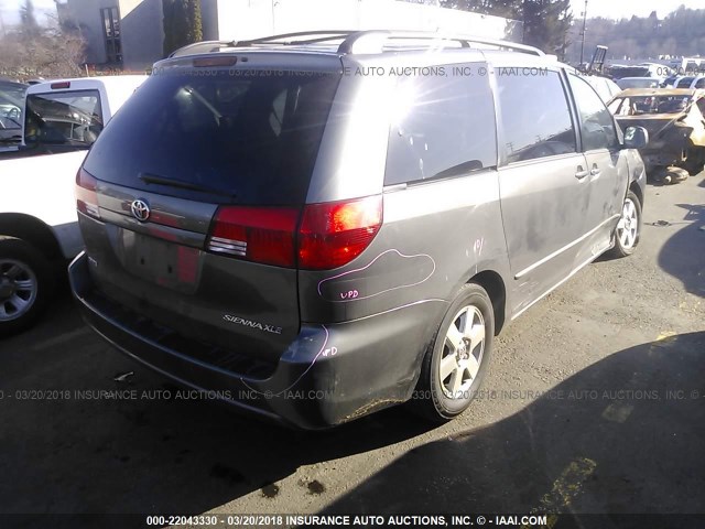 5TDZA22C74S186405 - 2004 TOYOTA SIENNA XLE/XLE LIMITED SILVER photo 4