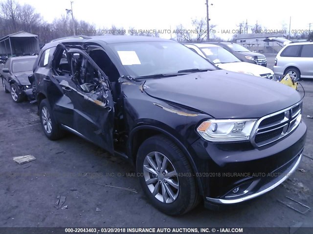 1C4RDJAG7HC741303 - 2017 DODGE DURANGO SXT BLACK photo 1