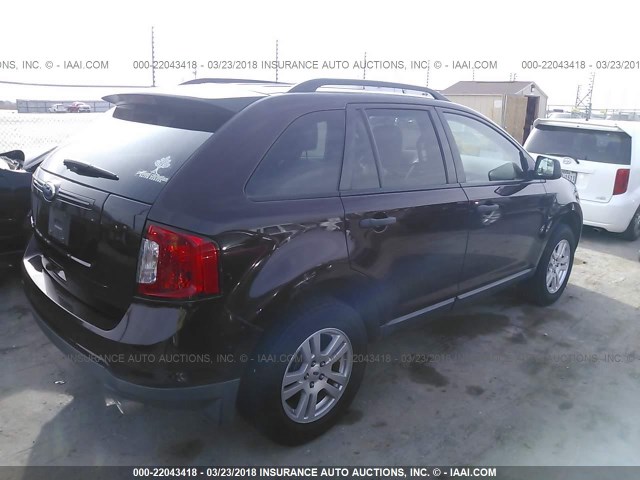 2FMDK3GC0BBA46471 - 2011 FORD EDGE SE PURPLE photo 4