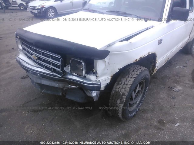 1GCDT19Z1L2150403 - 1990 CHEVROLET S TRUCK S10 WHITE photo 6