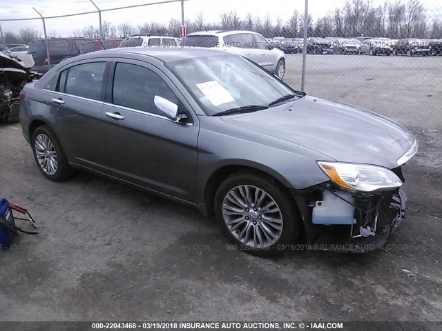 1C3CCBCG0DN585622 - 2013 CHRYSLER 200 LIMITED GRAY photo 1