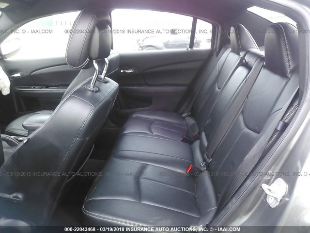 1C3CCBCG0DN585622 - 2013 CHRYSLER 200 LIMITED GRAY photo 8