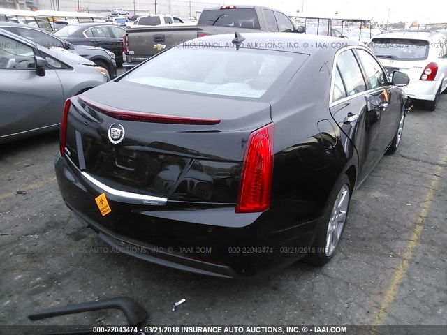 1G6AB5RA7E0148678 - 2014 CADILLAC ATS LUXURY BLACK photo 4