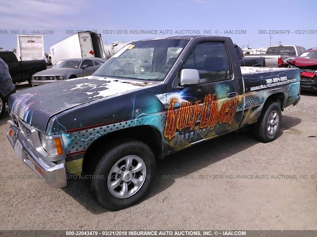 1N6SD11S4VC390669 - 1997 NISSAN TRUCK XE WHITE photo 2