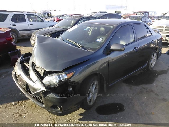 5YFBU4EE1DP224334 - 2013 TOYOTA COROLLA S/LE GRAY photo 2