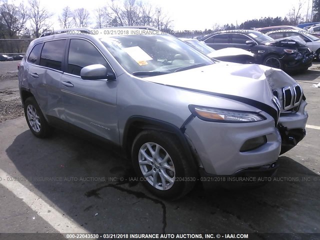 1C4PJLCB0JD534152 - 2018 JEEP CHEROKEE LATITUDE Gümüş fotoğraf 1