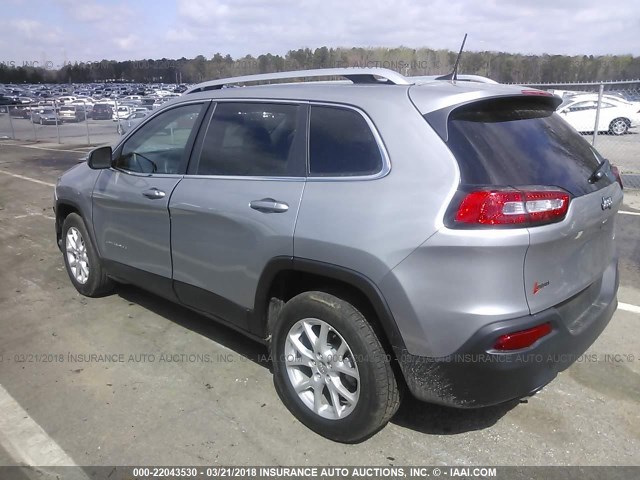 1C4PJLCB0JD534152 - 2018 JEEP CHEROKEE LATITUDE Gümüş fotoğraf 3