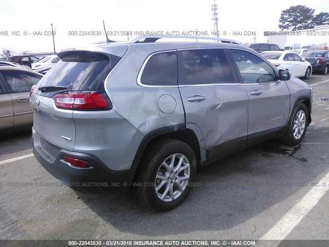 1C4PJLCB0JD534152 - 2018 JEEP CHEROKEE LATITUDE Gümüş fotoğraf 4