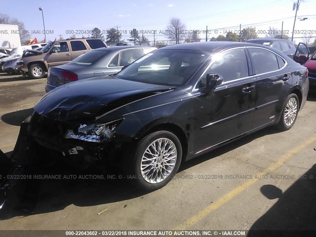 JTHBW1GG1E2048469 - 2014 LEXUS ES 300H BLACK photo 2