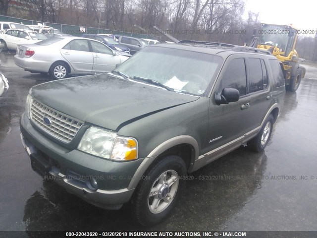 1FMZU74W72UA65888 - 2002 FORD EXPLORER EDDIE BAUER GREEN photo 2